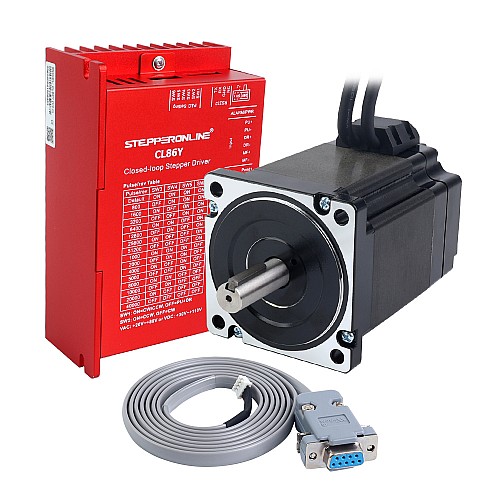 YS Serisi 1 Eksenli Kapalı Döngü Adımlayıcı CNC Kiti V2.0 6,50 Nm (920,48 oz.in) Nema 34 Motor 1,5 m Kablolar ve Sürücü ile