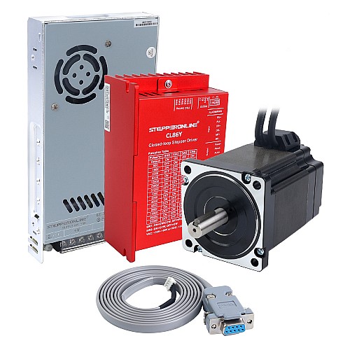 YS Serisi 1 Eksenli Kapalı Döngü Adımlayıcı CNC Kiti V2.0 6,50 Nm (920,48 oz.in) Nema 34 Motor, 1,5 m Kablolar ve Güç Kaynağı ile
