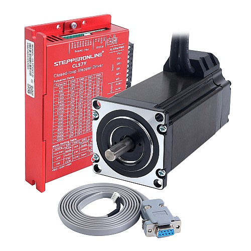 YS Serisi 1 Eksenli Kapalı Döngü Adım Motoru CNC Kiti V2.0 3,00 Nm (424,83 oz.in) Nema 23 Motor 1,5 m Kablolar ve Sürücü ile - 1-CL57Y-S30-1M5-V20 | StepperOnline