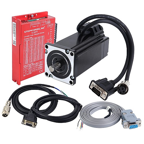 YS Serisi 1 Eksenli Kapalı Döngü Adım CNC Kiti V2.0 4.00 Nm (566.45 oz.in) Nema 24 Motor ve Sürücü - 1-CL57Y-S40-V20 | StepperOnline