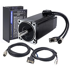 TS Serisi 12,0 Nm (1699,34 oz.in) 1 Eksenli Kapalı Döngü Adım CNC Kiti Nema 34 Motor ve Sürücü