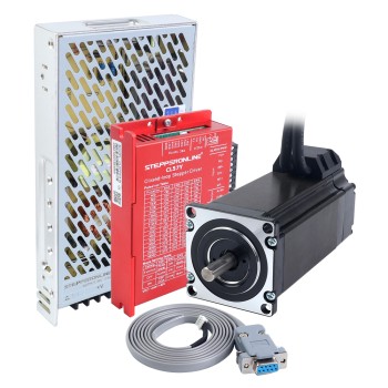 YS Serisi 1 Eksenli Kapalı Döngü Adımlayıcı Kiti V2.0 3,00Nm(424,83oz.in) Nema 23 Motor 1,5m Kablolar ve Güç Kaynağı ile