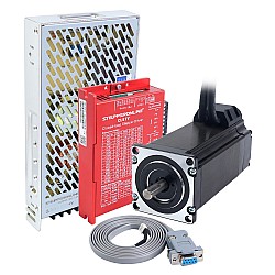 YS Serisi 1 Eksenli Kapalı Döngü Adımlayıcı CNC Kiti  V2.0 3,00 Nm (424,83 oz.in) Nema 23 Motor, 1,5m Kablolar ve Güç Kaynağı ile