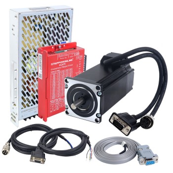 YS Serisi 1 Eksenli Kapalı Döngü Adımlayıcı Kiti V2.0 3,00Nm(424,83oz.in) Nema 23 Motor 2,0m Kablolar ve Güç Kaynağı ile