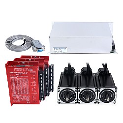 YS Serisi 3 Eksenli Kapalı Döngü Adımlayıcı CNC Kiti V2.0 3,00 Nm (424,83 oz.in) Nema 23 Motor, 1,5 m Kablolar ve Güç Kaynağı ile