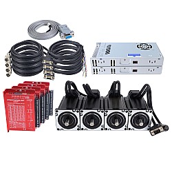 YS Serisi 4 Eksenli 4,00 Nm (566,45 oz.in) Nema 24 Kapalı Döngü Adım Motoru Kiti V2.0 Güç Kaynağı ile