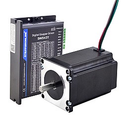 1 Eksenli Step Motor CNC Kiti 2,4 Nm (339,87 oz.in) Nema 23 Step Motor ve Sürücü