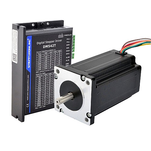 1 Eksenli Adım Motoru Kiti 4.0 Nm (566 oz.in) Nema 24 Adım Motoru ve Sürücüsü 1 Eksenli Adım Motoru Kiti 4.0 Nm (566 oz.in) Nema 24 Adım Motoru ve Sürücüsü