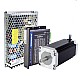 1 Eksenli Step Motor CNC Kiti 3,0 Nm (425 oz.in) Nema 23 Step Motor, Sürücü ve Güç Kaynağı
