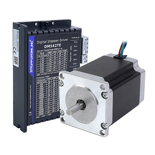TES Serisi 1 Eksenli Step CNC Seti 2,00Nm(283,22oz.in) Nema 23 Step Motor ve Sürücü DM542TE - 1-DM542TE-23HS30 | StepperOnline