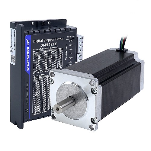 TES Serisi 1 Eksenli Step CNC Seti 3,0Nm(424,83oz.in) Nema 23 Step Motor ve Sürücü DM542TE - 1-DM542TE-23HS45 | StepperOnline