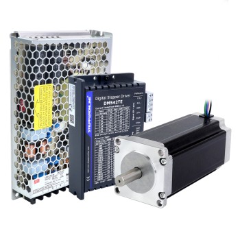TES Serisi 1 Eksenli Step CNC Seti 3,0Nm(424,83oz.in) Nema 23 Step Motor ve Sürücü DM542TE ve Güç Kaynağı