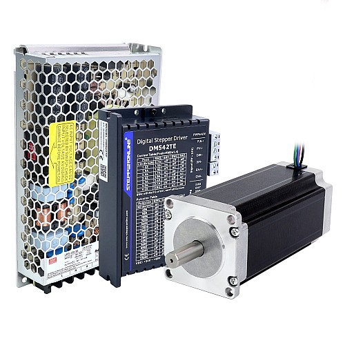 TES Serisi 1 Eksenli Step CNC Seti 3,0Nm(424,83oz.in) Nema 23 Step Motor ve Sürücü DM542TE ve Güç Kaynağı - 1-DM542TE-S30 | StepperOnline