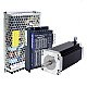 TES Serisi 1 Eksenli Step CNC Seti 3,0Nm(424,83oz.in) Nema 23 Step Motor ve Sürücü DM542TE ve Güç Kaynağı - 1-DM542TE-S30 | StepperOnline