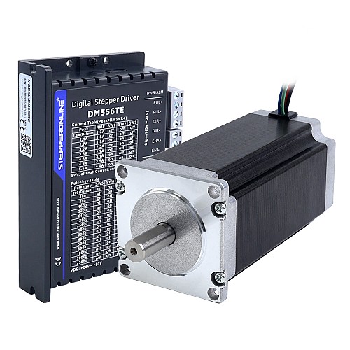 TS Series TES Series 1 Eksen 3,0Nm(425oz.in) Adım Motorlu CNC Takımı 4,2A Nema 23 Adım Motoru ve Sürücü DM556TE - 1-DM556TE-23HS45 | StepperOnline