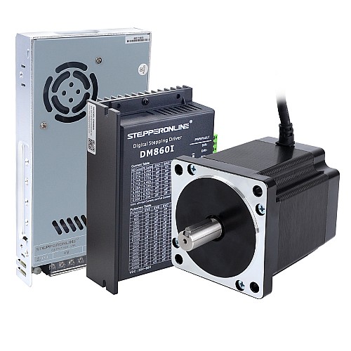 1 Eksenli Step Motor CNC Kiti 8,0 Nm (1132,89 oz.in) Nema 34 Step Motor ve Sürücü ve 60 V Güç Kaynağı