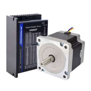 1 Eksenli Step Motor CNC Kiti 4,5 Nm (637 oz.in) Nema 34 Step Motor ve Sürücü