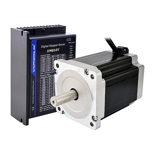 1 Eksenli Step Motor CNC Kiti 8,5 Nm (1204 oz.in) Nema 34 Step Motor ve Sürücü