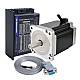 TES Serisi 1 Eksen Step Motor CNC Kiti 8,5Nm(1203,7 oz.in) Nema 34 Step Motor ve Sürücü DM860TE - 1-DM860TE-34HS46 | StepperOnline