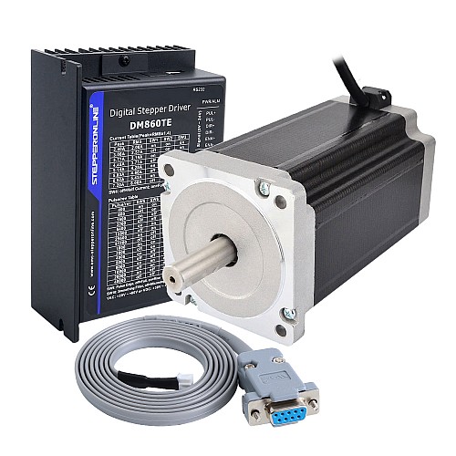 TES Serisi 1 Eksen Step Motor CNC Kiti 13,0Nm(1840,95oz.in) Nema 34 Step Motor ve Sürücü DM860TE - 1-DM860TE-34HS59 | StepperOnline