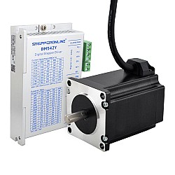 1 Eksenli Adım Motoru CNC Kiti 1,85 Nm (262,03 oz.in) Nema 23 Adım Motoru 8 mm Çift Şaft