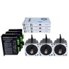 3 Eksenli Step Motor CNC Kiti 8,0 Nm (1132,89 oz.in) Nema 34 Step Motor ve Sürücü ve 60 V Güç Kaynağı