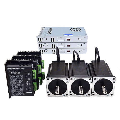 3 Eksenli CNC Freze Takımı 12,0 Nm (1699,68 oz.in) Nema 34 Adım Motoru ve Sürücüsü