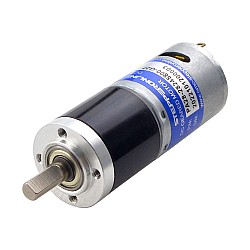 CN Satışta - Fırçalı 24V DC Dişli Motoru 1,1Kg.cm/171RPM 26,8:1 Planet Dişli Kutusu ile