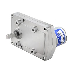 Fırçalı 12V DC Dişli Motoru 60Kg.cm/3RPM 1166:1 Dikdörtgen Mahmuzlu Dişli Kutusu