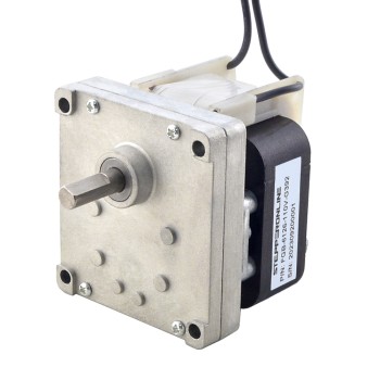 110V AC Dişli Motoru 50Kg.cm/7,8RPM 392:1 Dikdörtgen Mahmuzlu Dişli Kutusu