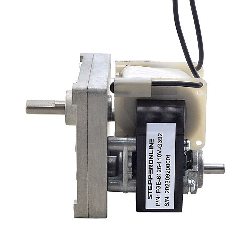 110V AC Dişli Motoru 50Kg.cm/7,8RPM 392:1 Dikdörtgen Mahmuzlu Dişli Kutusu