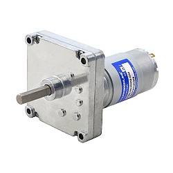 Fırçalı 24V DC Dişli Motoru 20Kg.cm/55RPM 90:1 Dikdörtgen Mahmuzlu Dişli Kutusu