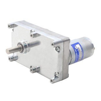 Fırçalı 12V DC Dişli Motoru 100Kg.cm/3.3RPM 1269:1 Dikdörtgen Mahmuzlu Dişli Kutusu