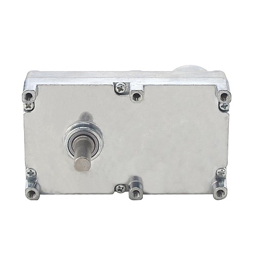 Fırçalı 12V DC Dişli Motoru 100Kg.cm/3.3RPM 1269:1 Dikdörtgen Mahmuzlu Dişli Kutusu