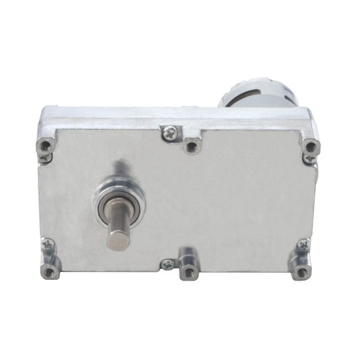 Fırçalı 12V DC Dişli Motoru 100Kg.cm/4RPM 590:1 Dikdörtgen Mahmuzlu Dişli Kutusu