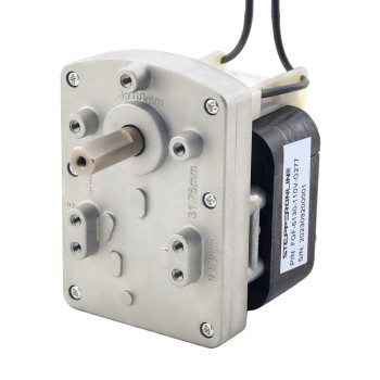 CN Satışta - 110V AC Dişli Motoru 40Kg.cm/8RPM 277:1 Dikdörtgen Mahmuzlu Şanzıman