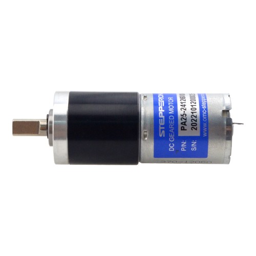 Fırçalanmış 12V DC Dişli Motoru 1,3Kg.cm/70RPM 64:1 Planet Dişli Kutusu ile
