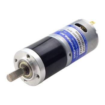 CN Satışta - Fırçalanmış 24V DC Dişli Motoru 0,57Kg.cm/334RPM 13,7:1 Planet Dişli Kutusu ile