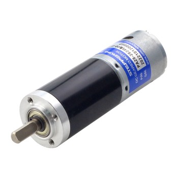CN Satışta - Fırçalı 24V DC Dişli Motoru 5,8Kg.cm/24RPM 189:1 Planet Dişli Kutusu ile