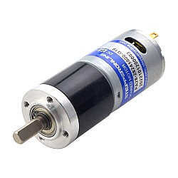 Fırçalanmış 24V DC Dişli Motoru 0,8Kg.cm/239RPM 19,2:1 Planet Dişli Kutusu ile