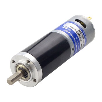 Fırçalanmış 24V DC Dişli Motoru 8,2Kg.cm/17RPM 264:1 Planet Dişli Kutusu ile