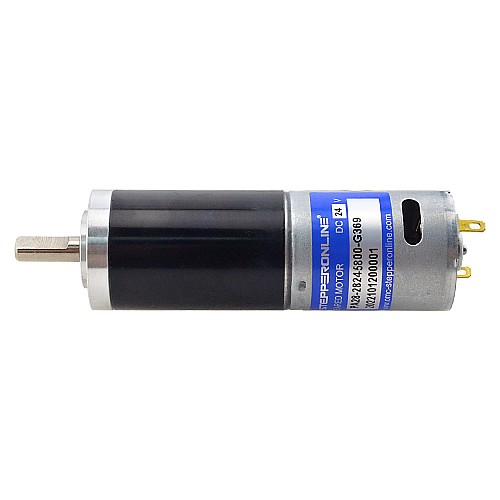 Fırçalanmış 24V DC Dişli Motoru 11,5Kg.cm/12RPM 369:1 Planet Dişli Kutusu ile
