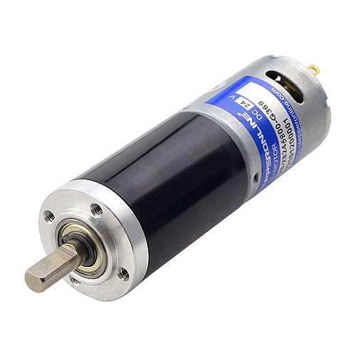 Fırçalanmış 24V DC Dişli Motoru 11,5Kg.cm/12RPM 369:1 Planet Dişli Kutusu ile