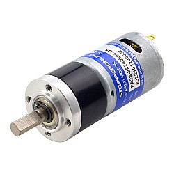 CN Satışta - Fırçalı 24V DC Dişli Motoru 0,24Kg.cm/888RPM 5.18:1 Planet Dişli Kutusu ile