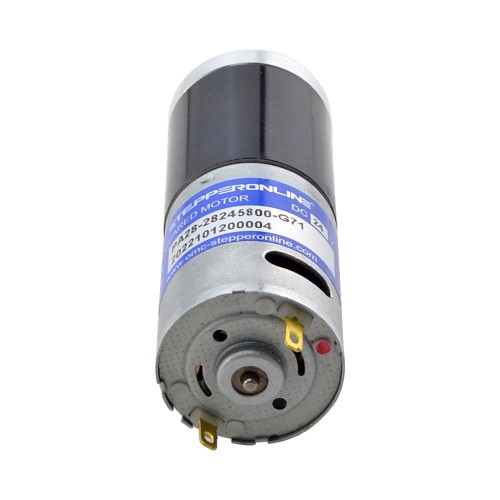 CN Satışta - Fırçalanmış 24V DC Dişli Motoru 2,6Kg.cm/65RPM 71:1 Planet Dişli Kutusu ile - CN-PA28-28245800-G71 | StepperOnline