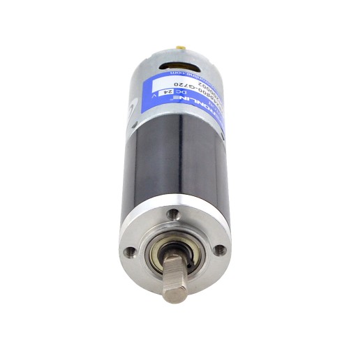 Fırçalanmış 24V DC Dişli Motoru 22Kg.cm/6.4RPM 720:1 Planet Dişli Kutusu ile
