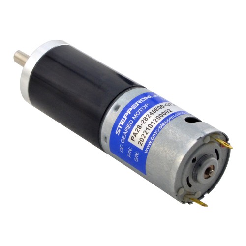 Fırçalanmış 24V DC Dişli Motoru 22Kg.cm/6.4RPM 720:1 Planet Dişli Kutusu ile