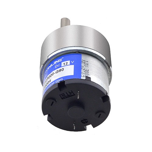 CN Satışta - Fırçalı 12V DC Dişli Motoru 2Kg.cm/24RPM 90:1 Düz Şanzıman - CN-SGA37-33123000-G90 | StepperOnline