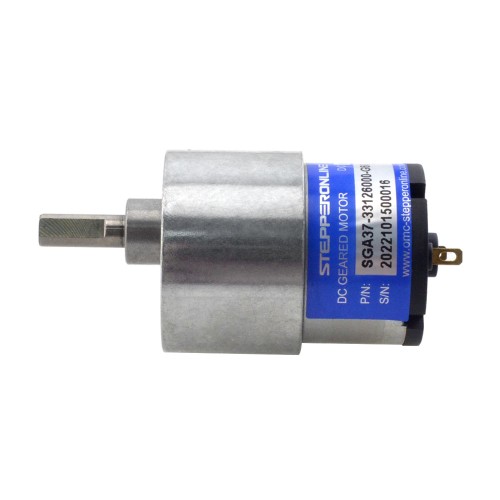 Fırçalı 12V DC Dişli Motoru 3Kg.cm/73RPM 60:1 Düz Dişli Kutusu