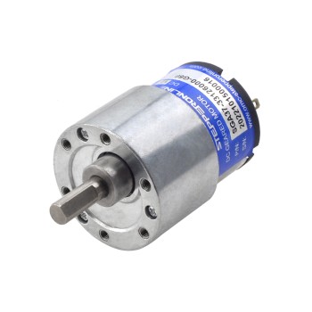 Fırçalı 12V DC Dişli Motoru 3Kg.cm/73RPM 60:1 Düz Dişli Kutusu